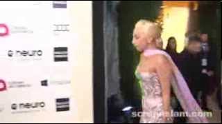 Lady Gaga Arrival at Elton John's 22nd Annual Oscar Party | ScreenSlam