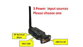 Bluetooth V2.1 SPP Class 1 RS-485 adapter with external antenna introduction