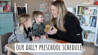 Daily Homeschool Schedule for My Preschooler