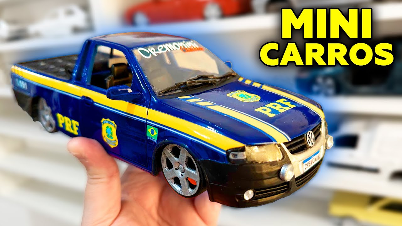 MINI CARROS BRASILEIROS COM SOM! SAVEIRO MINIATURA FUNCIONA DE VERDADE ...