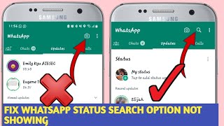 How to Fix WhatsApp Status Search Option Not Showing (can't search Status in whatsapp problem fixed) screenshot 4