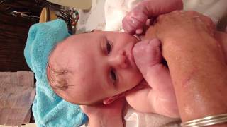 Colton's First Bath part 2