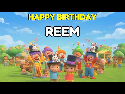 REEM Happy Birthday Song 👑 Premium 3D Animation