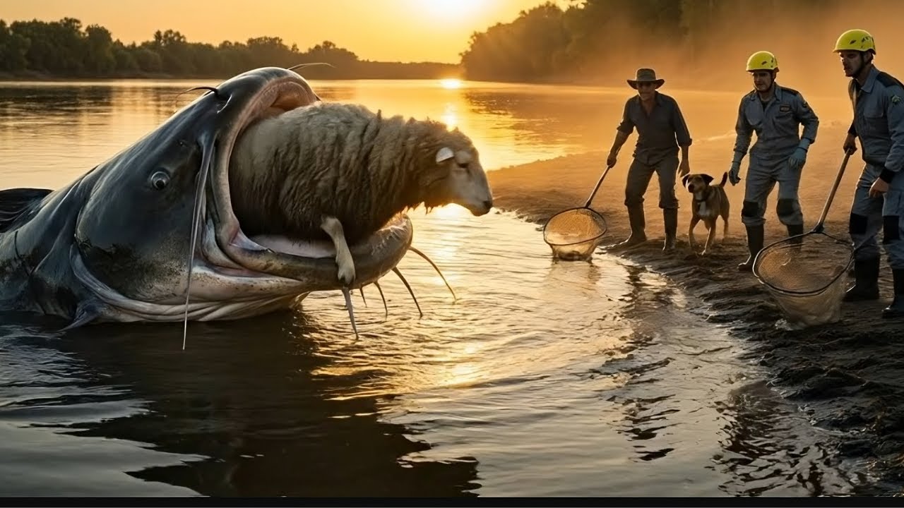 Animal Rescue: The Giant Catfish Attacks a Sheep – An Incredible Farm Rescue Story