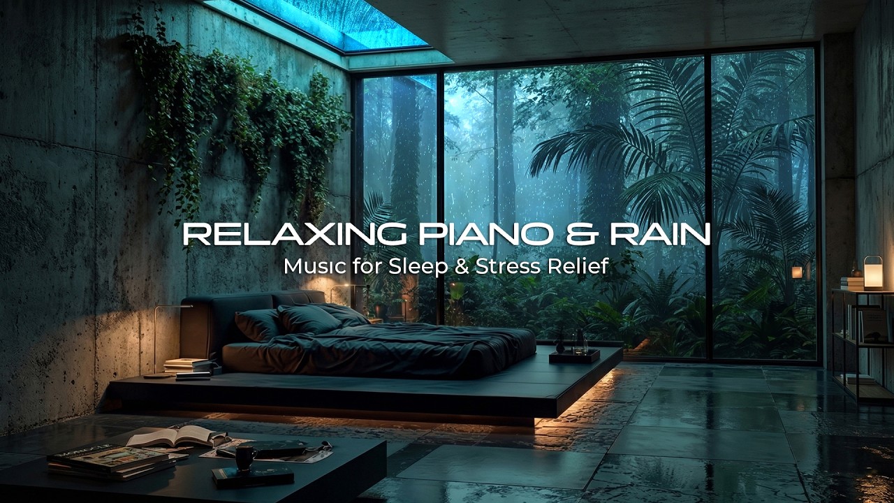 Relaxing Deep Sleep Music | Soft Piano & Rain Sounds (Calm Mind ...