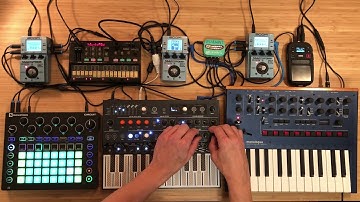Korg Monologue, Arturia MicroFreak, Volca FM, Novation Circuit - Root and Shell