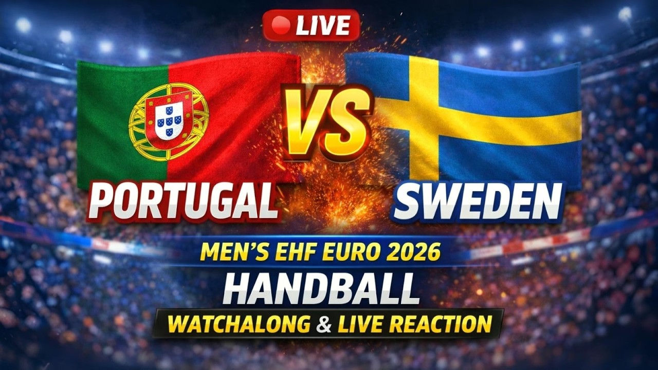 Portugal vs Sweden 🔴 LIVE | Men’s EHF EURO 2026 Handball | Watchalong & Live Reaction