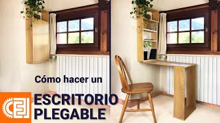 Cómo hacer un escritorio de madera plegable? Carpinteria en Casa