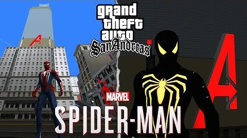 GTA San Andreas| Spider Man PS4 | AntiOck Suit | Advanced Suit New Realistic Mod with GTA 5 Lights
