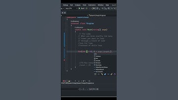 For Loop in Csharp  #csharp #programming #for #loop  #shorts