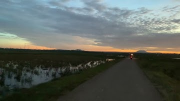 Chiều hoàng hôn trên cánh đồng kơ dơ xã đak đoa