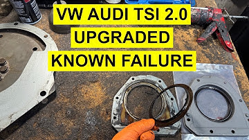 Watch This Before Rear Main Seal Replacement/ Install On VW/ Audi TSI 2.0 Turbo