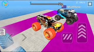 speed  Monster Truck Stunt Racing - Extreme GT Car Mega Ramp Impossible #4 xzz screenshot 1
