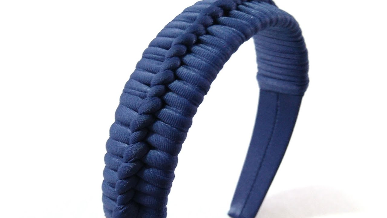 Diadema tiara trançada fácil de fazer