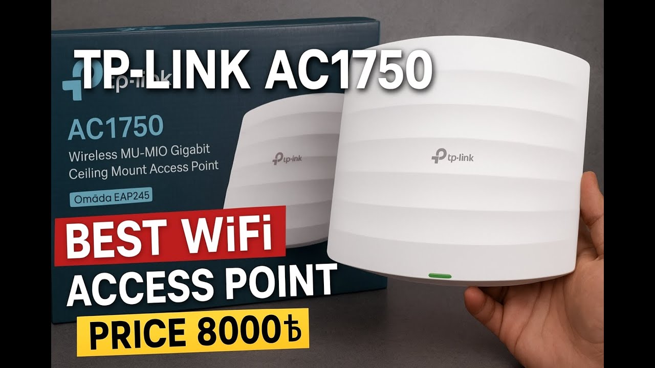 TP-Link EAP245 AC1750 Access Point Unboxing & Setup Best WiFi Solution ...