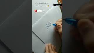 How to write ZOEY in bubble letters #shorts #fyp #tutorial