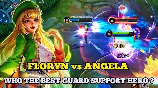 FLORYN vs ANGELA!! WHO THE BEST GUARD SUPPORT HERO | FLORYN BEST BUILD 2024 - MLBB