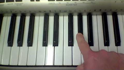 Keyboard Tutorial For Beginners - naming the black keys