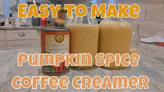 How To Make Pumpkin Spice Coffee Creamer  Fall Flavors.