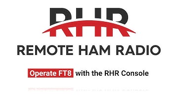 Operate FT8 with the RHR Console - RHR Tutorial Series