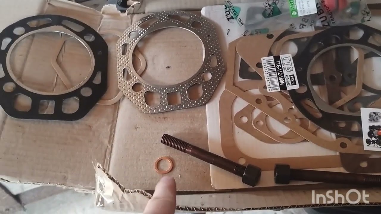 Ремонт мотоблока 8 к.с. Заміна прокладки під головкою циліндра.