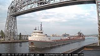 Michipicoten departed Duluth at 7:09 AM