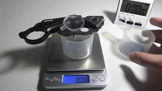 Falling Sand From about 30 mm Doesn't Affect Mass Reading?? Try at Higher Height. Try Water. 17.70 g