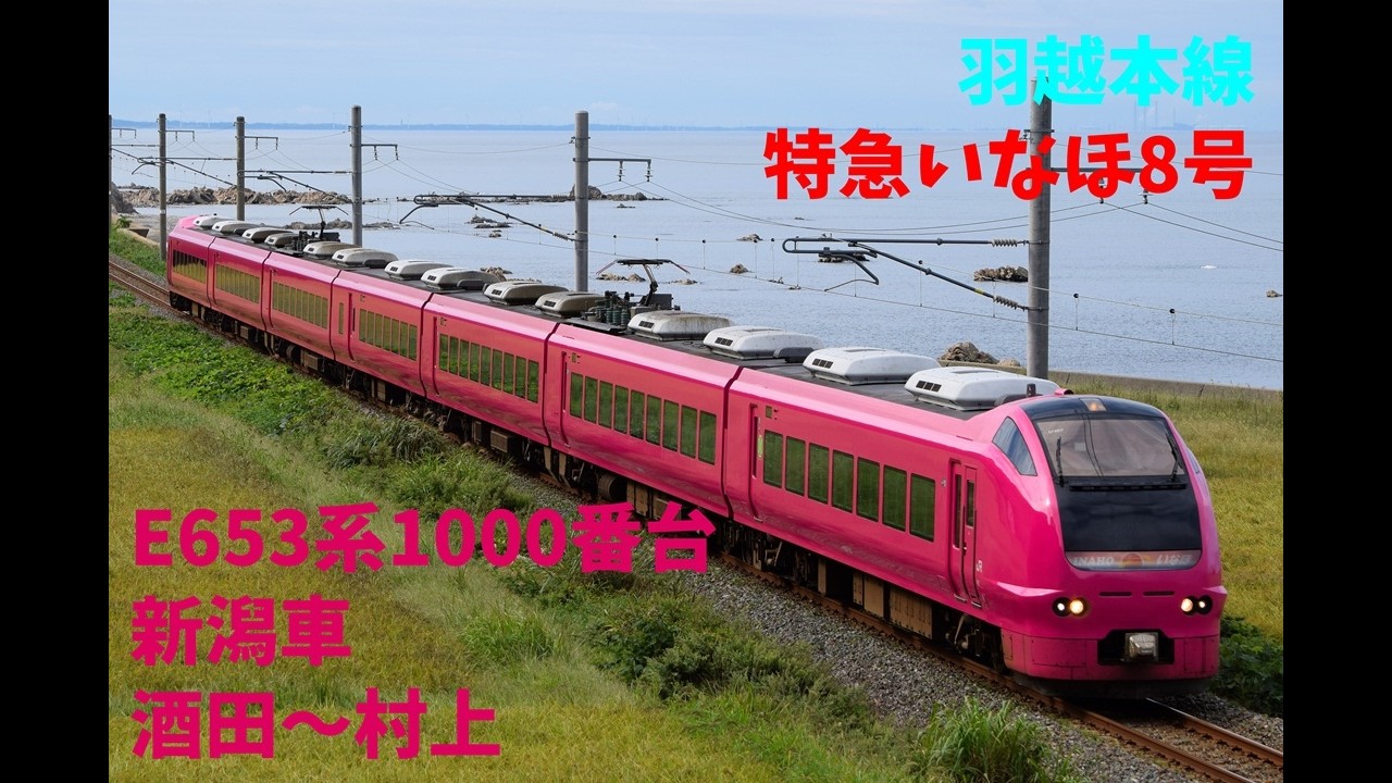 走行音1456 2026/03/22 羽越本線 特急いなほ8号 E653系1000番台新潟車