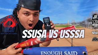 This Onyx Bat Hit 110 MPH 💣 Senior vs USSSA Head-to-Head Test