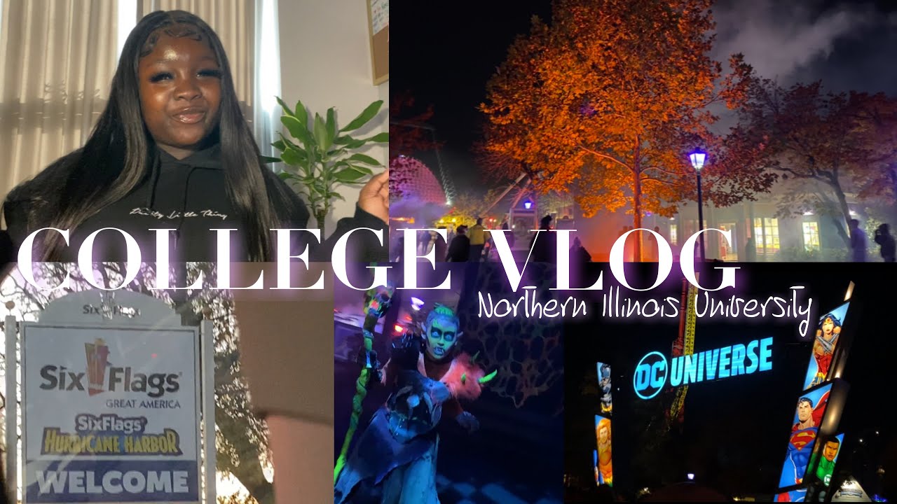 COLLEGE VLOG S2E5 | Fright Fest Six Flags Edition | Northern Illinois ...
