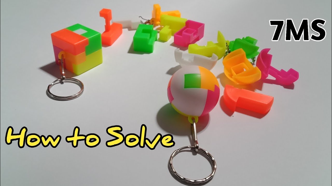 How To Solve A Key Chain Puzzle Cube 6 Piece Cube Puzzle Key Chain How To Solve A Key Chain Puzzle Cube 6 Piece Cube Puzzle Key Chain