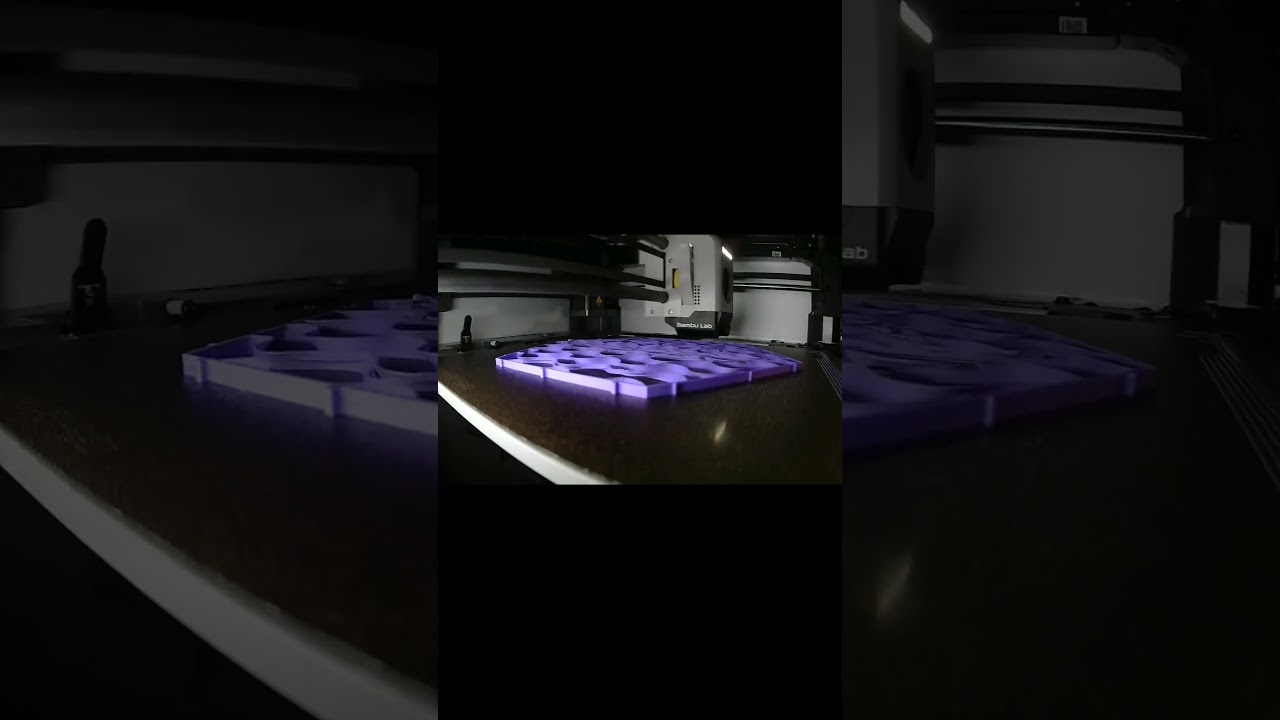 Hex sound panel infill test 4 short #3dprinting #timelapse