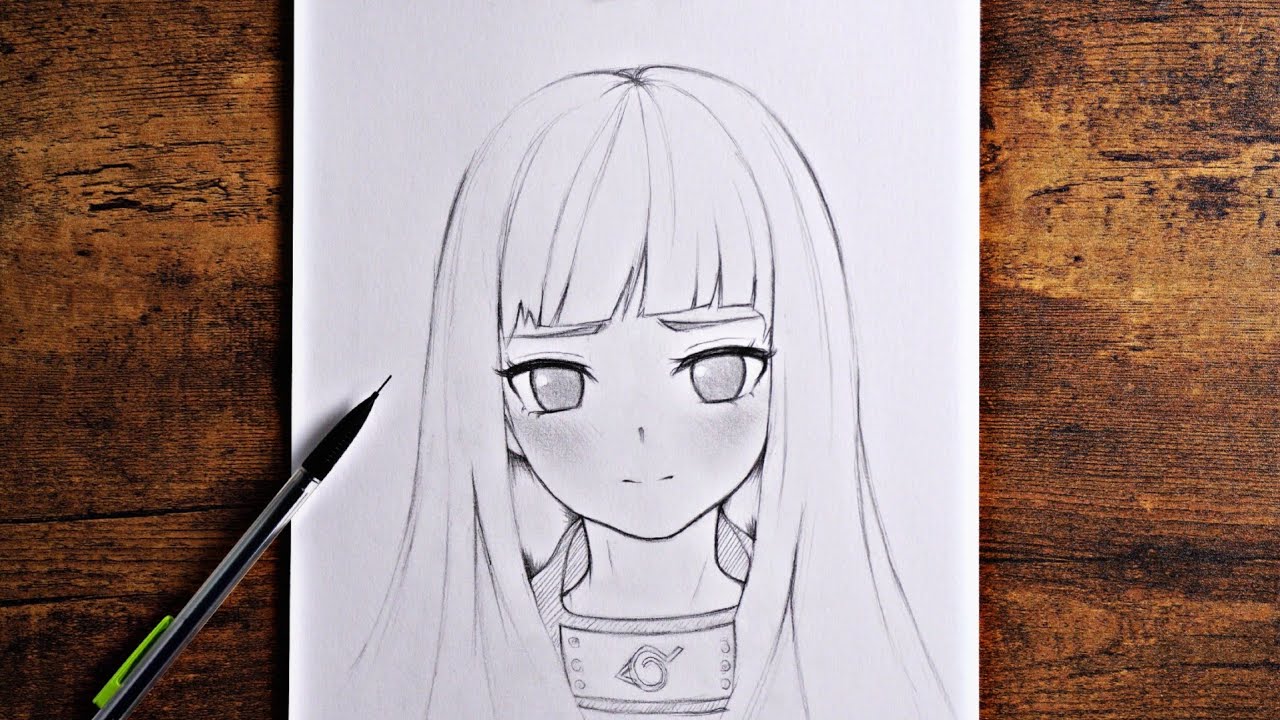 ⁣Anime Drawing | How to Draw Hinata from Naruto shippuden