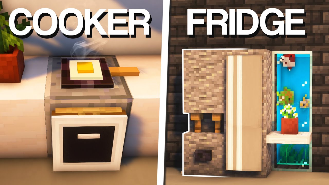 Minecraft: 10+ Kitchen Build Hacks \u0026 Ideas!