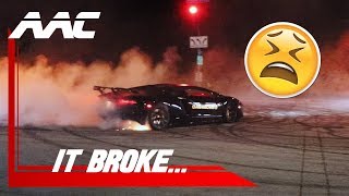 Breaking Lamborghini Aventador While Street Drifting *Totaled*