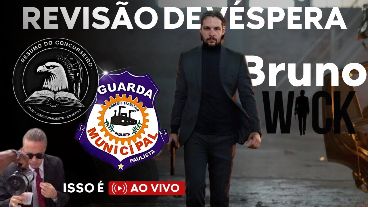 🔴Revisão de véspera | GCM Paulista | RDC