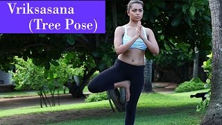Yoga Asana - Vriksasana (Tree Pose) - Strengthens Ankles and Improves Concentration