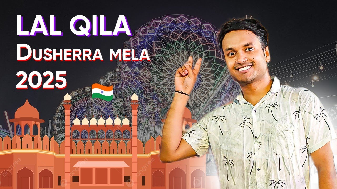 Lal Qila Dussehra  Mela 2025//Delhi Ka Sabse Bada  Mela Vlog//Rides,Food &  Fun//Lal Qila Mela Video