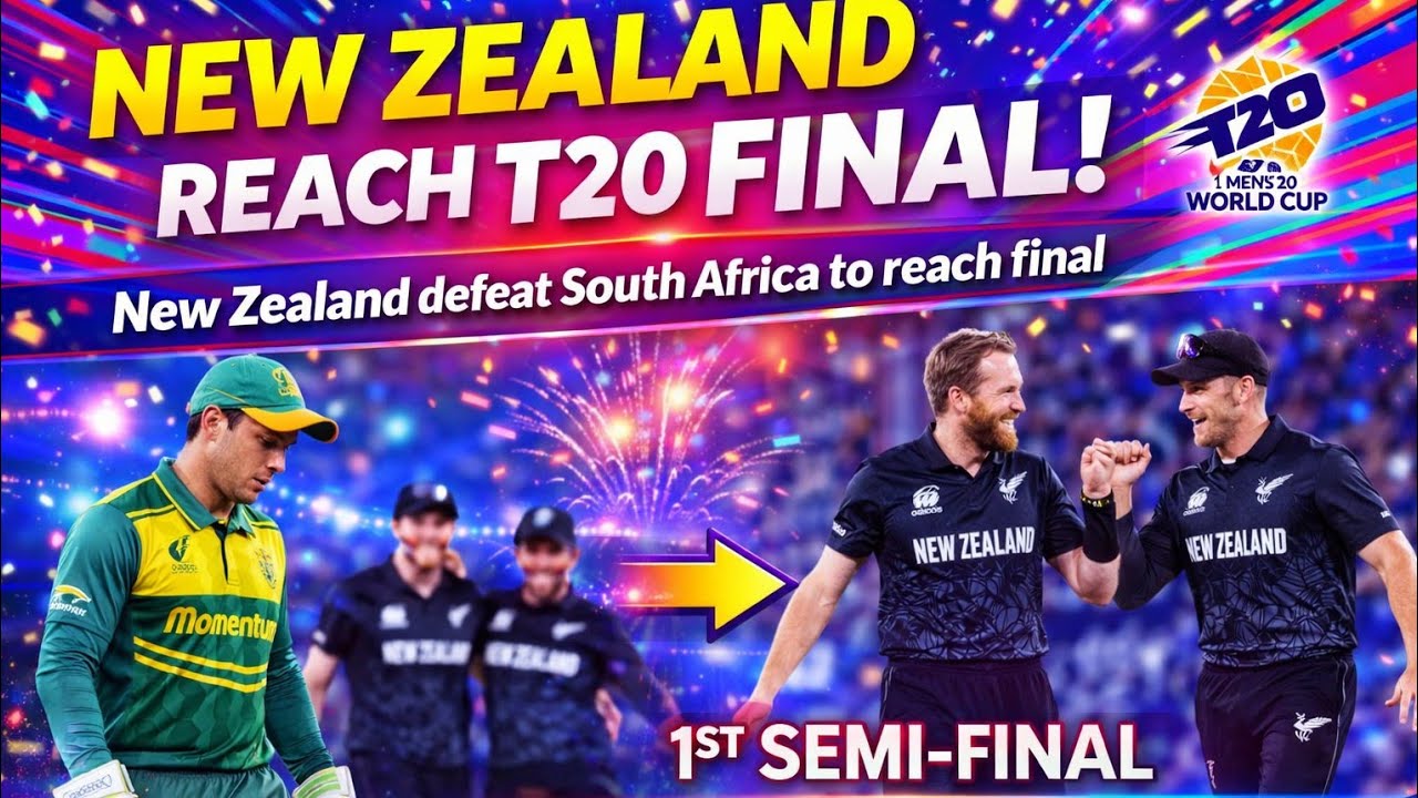 New Zealand Beat South Africa to Reach T20 World Cup Final - YouTube