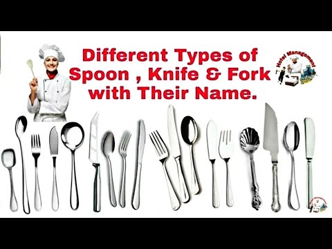 Types of Spoon Knife and Fork || Cutlery Sets With Name And Size AP Spoon || Hotel