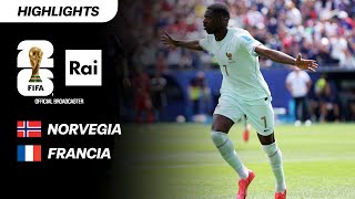 Norvegia - Francia 1-4 Highlights Mondiali Di Calcio Fifa 2026