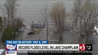 This Day in History: Lake Champlain water levels reach record levels