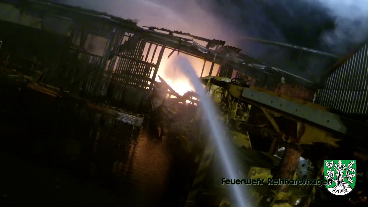 Industriebrand ehemaliges Sägewerk/ mehrere Feuerwehren/ 30.11.14 - Freiw. Feuerwehr Reinhardshagen