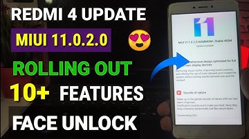 Redmi 4 Miui 11.0.2.0 new update | 10 new features, dark mode, face unlock, Redmi 4 Miui 11 update