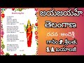 jayajayahe telangana /telangana state prayer song new  version