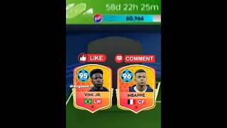 Vini Jr ⚡ or Mbappé 🚀 | 🤔☠️🔥 DLS26 #dls2026 #dls26 #shorts #shortvideo #football #footballshorts