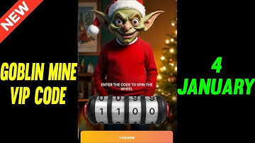 4 January Goblin Mine Game Code | Goblin Mine Game gift bags Code | Goblin Mine Game Daily Code