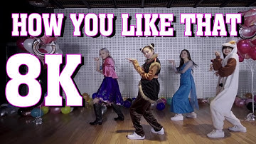 BLACKPINK - 4TH ANNIVERSARY HOW  YOU LIKE THAT FROZEN PARODY DANCE [8K]