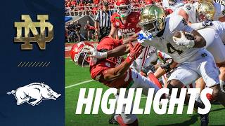 Highlights At Arkansas Notre Dame Football
