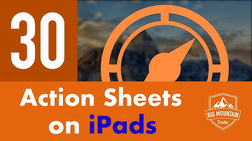 Action Sheets on iPads - Part 30 - Itinerary App (iOS, Xcode 10, Swift 4)